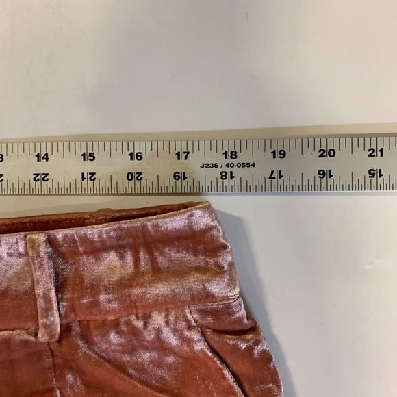 Loft Women's Peyton Velvet Flat Front Belted Straight Leg Pants Size 14 NWT - Picture 13 of 16